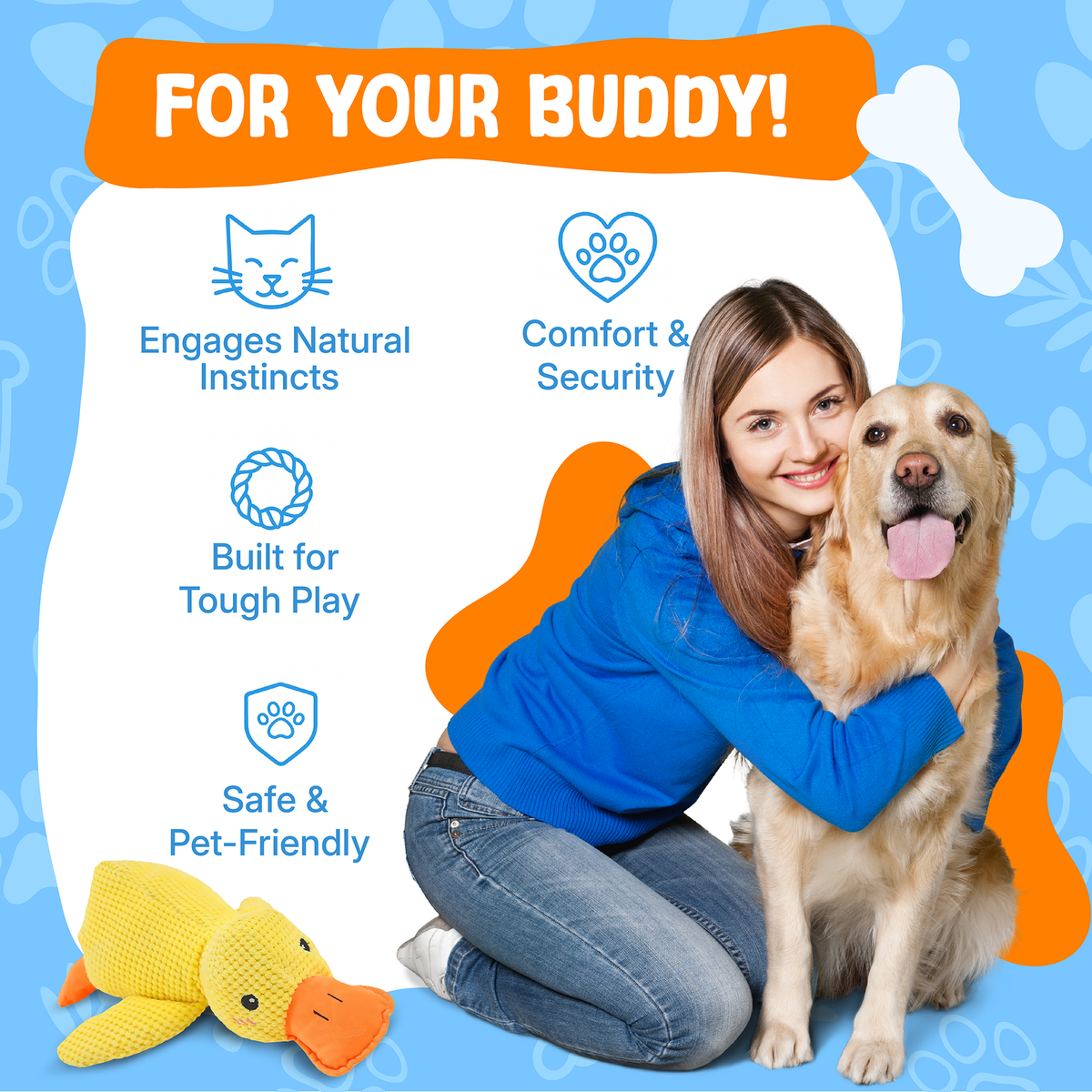 Durable Duck | The Anxiety-Relief Toy Dogs Can’t Destroy