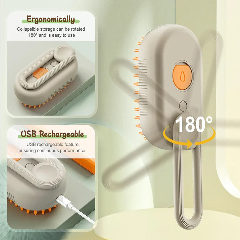 3-in-1 Steamy Pet Brush