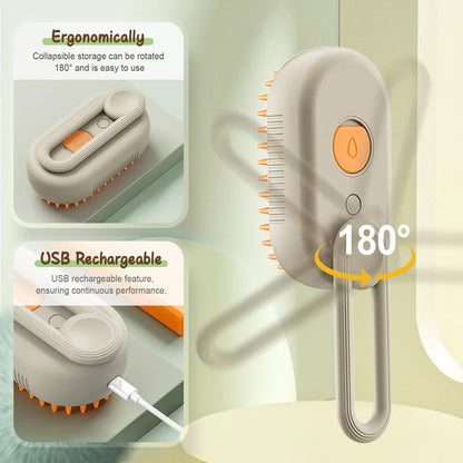 3-in-1 Steamy Pet Brush
